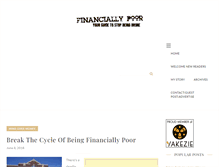 Tablet Screenshot of financiallypoor.com